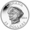 RDC 2014 Canada $25 75th Ann. First Royal Visit Ultra High Relief (No Tax) impaired