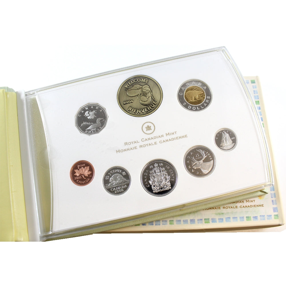 RDC 2006 Canada Baby Sterling Silver Proof Set w/ Medallion (impaired)