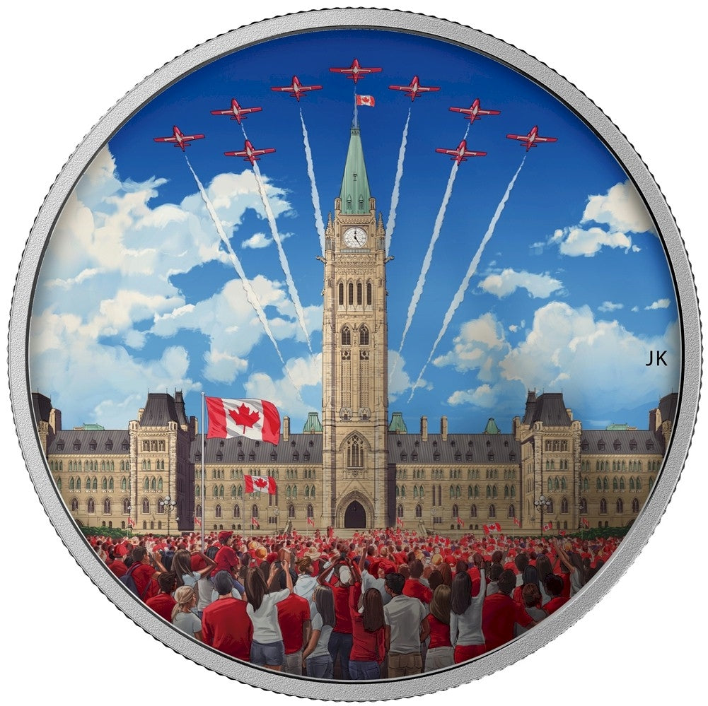 RDC 2017 $30 Celebrating Canada Day Fine Silver Coin (No Tax) impaired