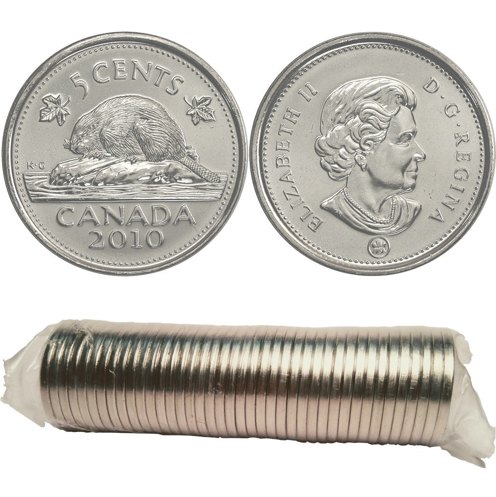 2010 Canada 5-cent Original Roll of 40pcs