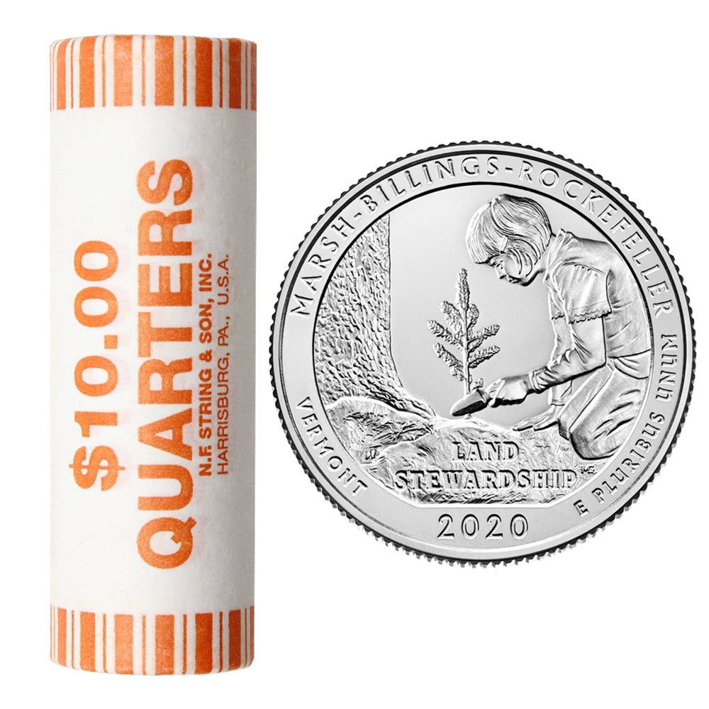 2020 P USA National Parks - Marsh Billings-Rockefeller Park Original Roll of 40pcs