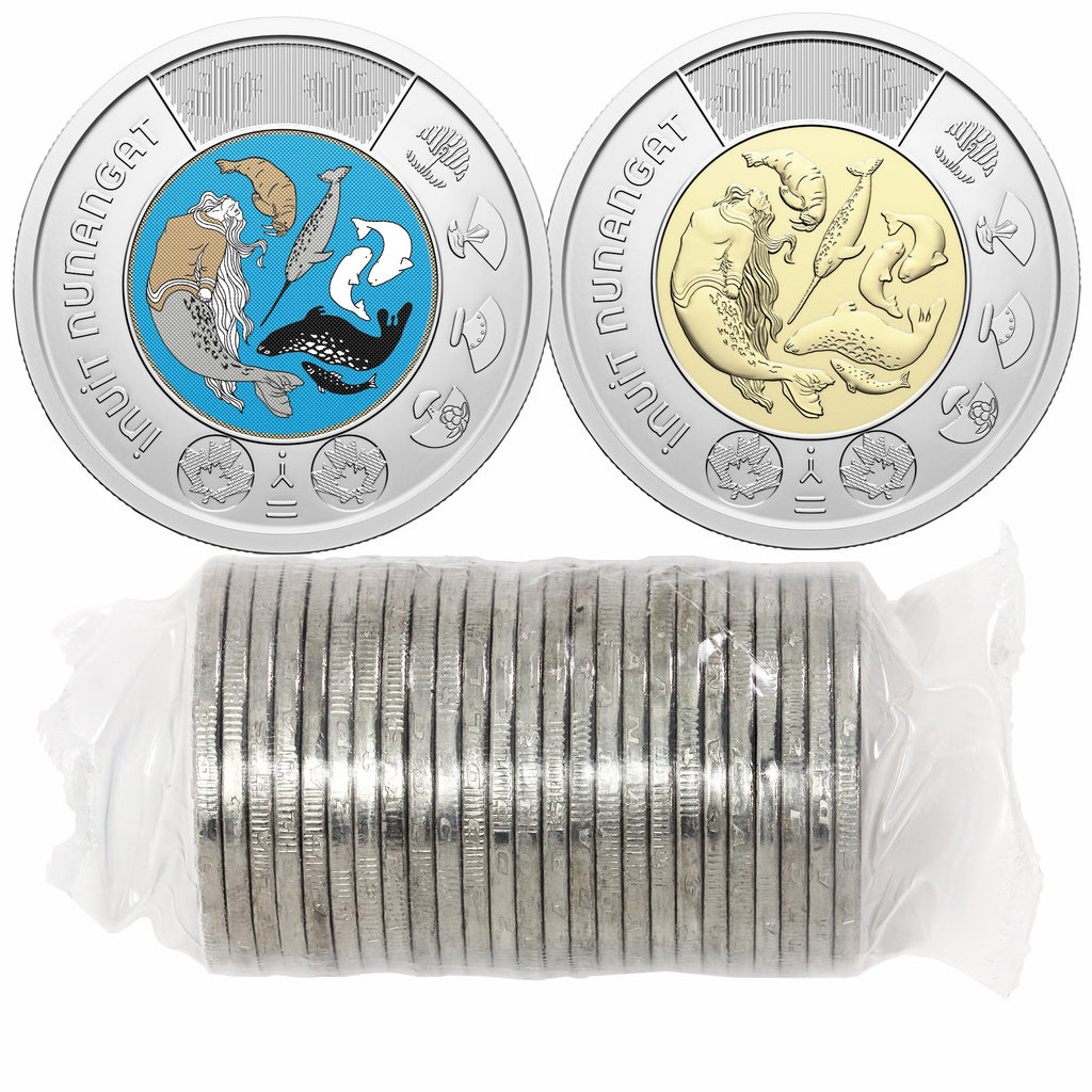 2024 Canada $2 Mixed Celebrating Inuit Nunangat Original Wrapped Roll of 25pcs
