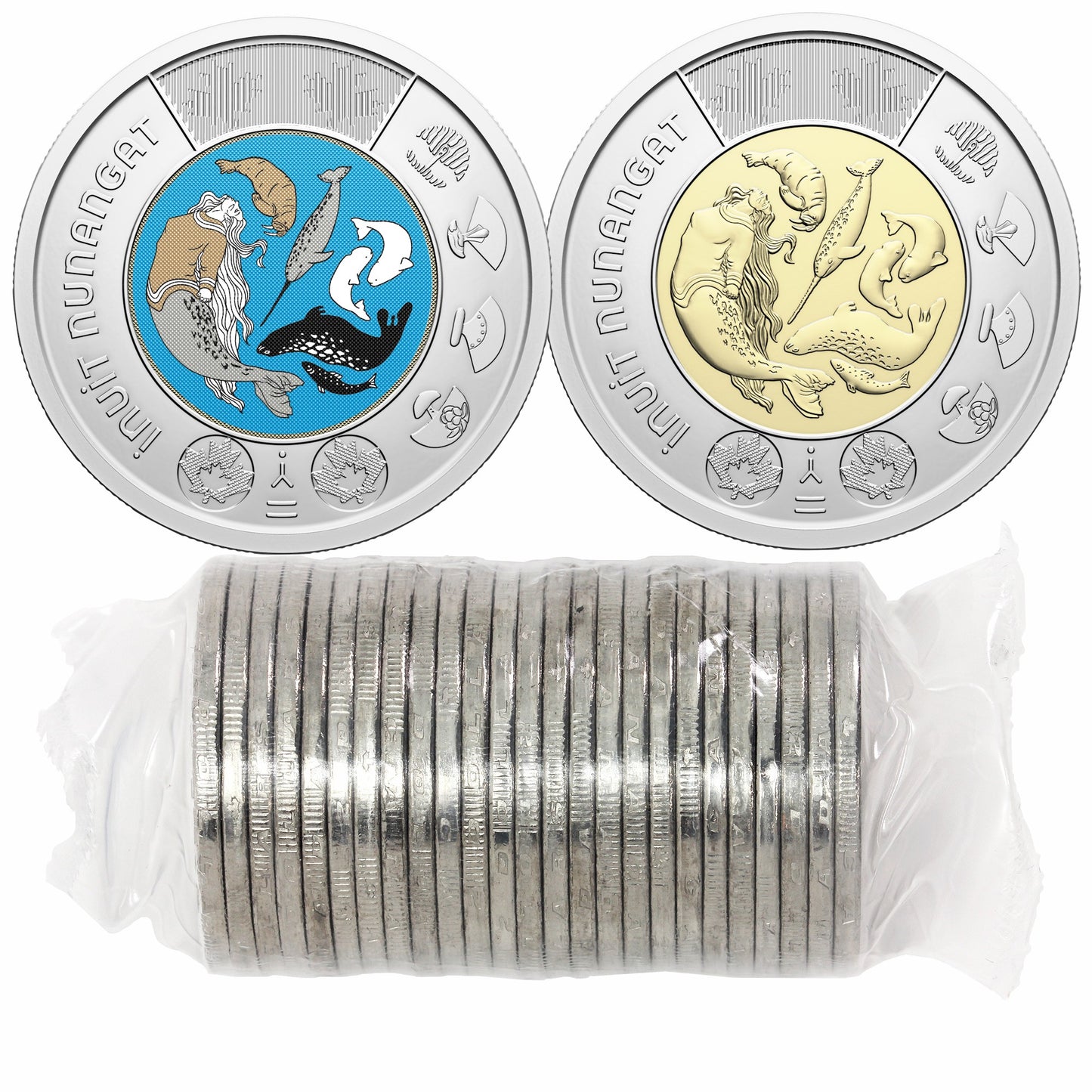 2024 Canada $2 Mixed Celebrating Inuit Nunangat Original Wrapped Roll of 25pcs