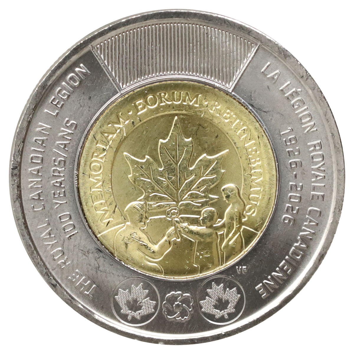 2026 Mixed $2 100th Anniversary of the Royal Canadian Legion Regular Wrapped Roll of 25pcs