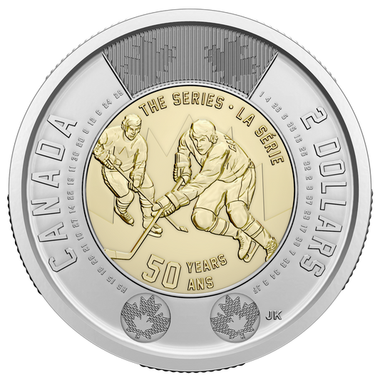2022 Uncoloured 50th Ann. of the Summit Series Canada Two Dollar Brilliant Uncirculated (MS-63)
