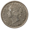 1886 Small 6 Canada 5-cents Extra Fine (EF-40) Scratched