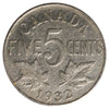 1932 Canada 5-cents Very Fine (VF20) Impaired