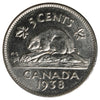 1938 Canada 5-cents UNC (MS60) Scratched