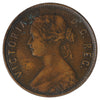1876H Newfoundland 1-cent F-VF (F-15) Impaired