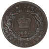 1880 R.O L.D Newfoundland 1-cent Very Fine (VF-20) Impaired