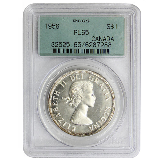 1956 Canada Dollar PCGS Certified PL-65
