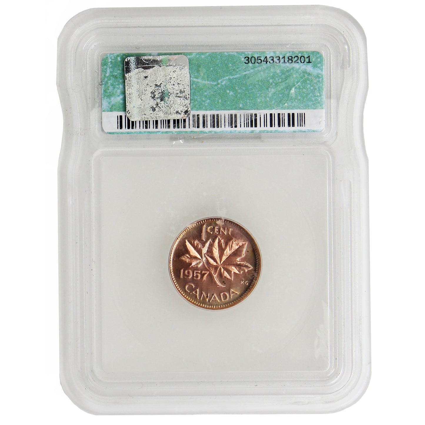 1957 Canada 1-cent ICQ Cert MS-67 PL
