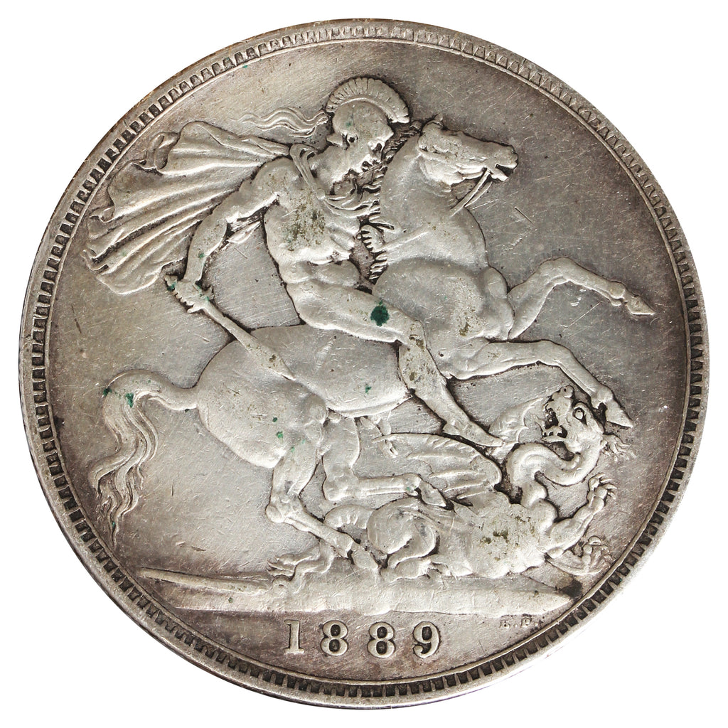 Great Britain 1889 Crown Very Fine (VF20) Impaired