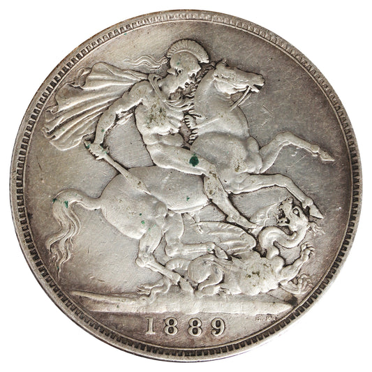 Great Britain 1889 Crown Very Fine (VF20) Impaired