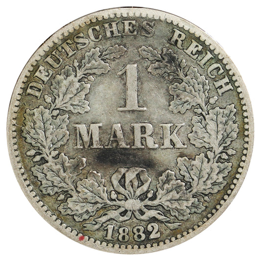 German Empire 1882G Mark VF-EF (VF30) Impaired