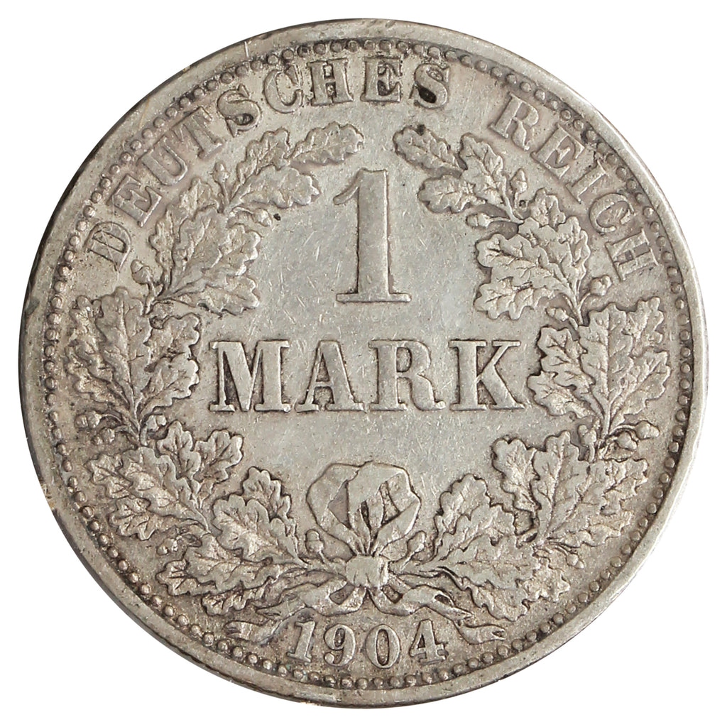 German Empire 1904F Mark Extra Fine (EF40) Scratched
