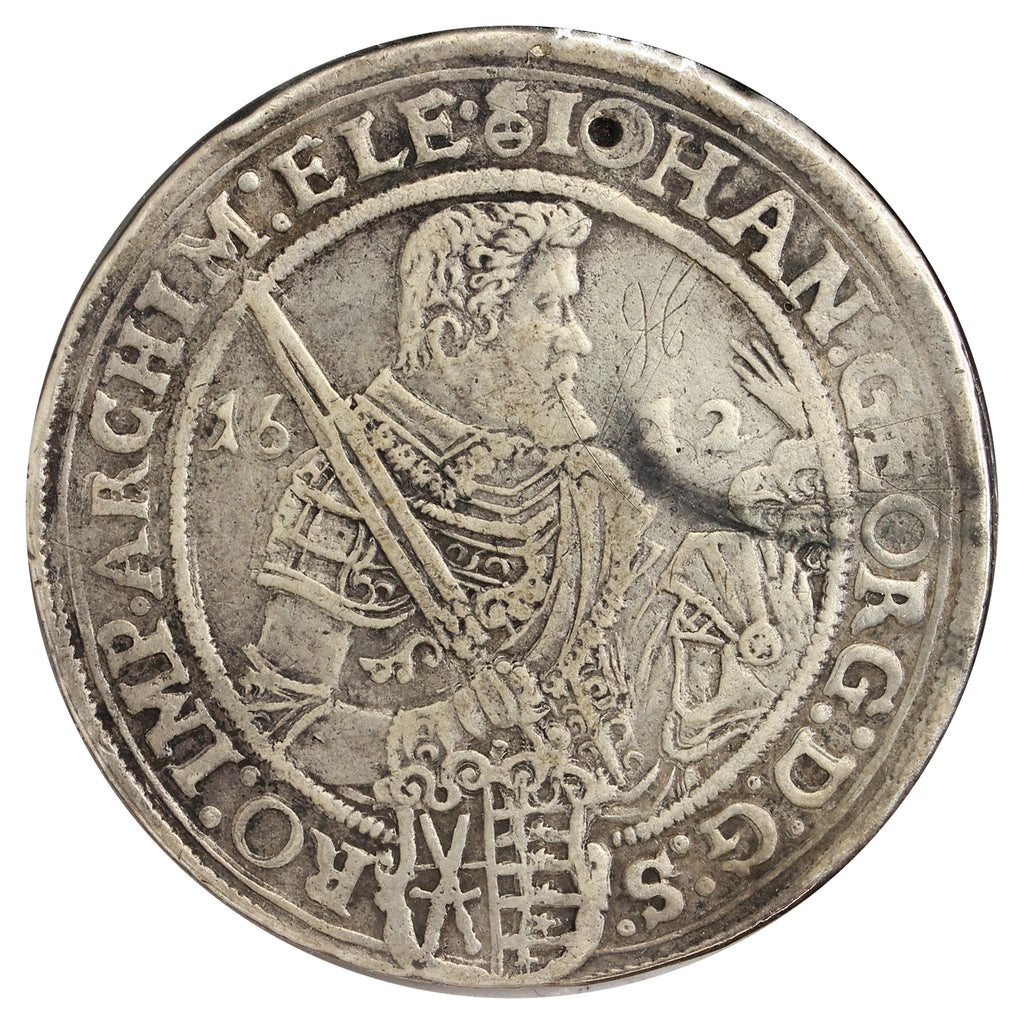 German States 1612 Saxony-Albertine Thaler VF-EF (VF30) Impaired