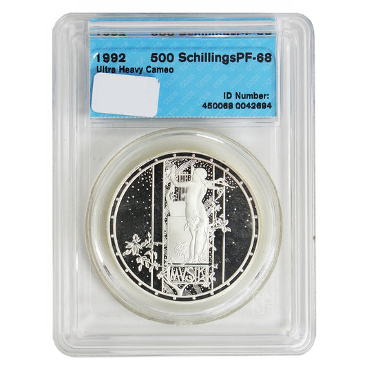 Austria 1992 500 Schillings CCCS Certified PF-68 Ultra Heavy Cameo