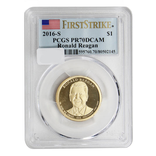 2016-S USA Presidential Dollar - Ronald Reagan PCGS Certified PR-70