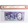 BC-75-N1-iii 2017 Canada $10 Wilkins-Poloz, 3 Digit RADAR, CDC4552554 BCS Certified F15