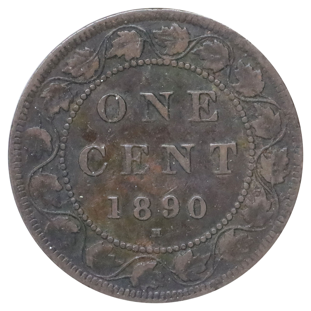 1890H Canada 1-cent Fine (F12) Scratched, marks, or impaired