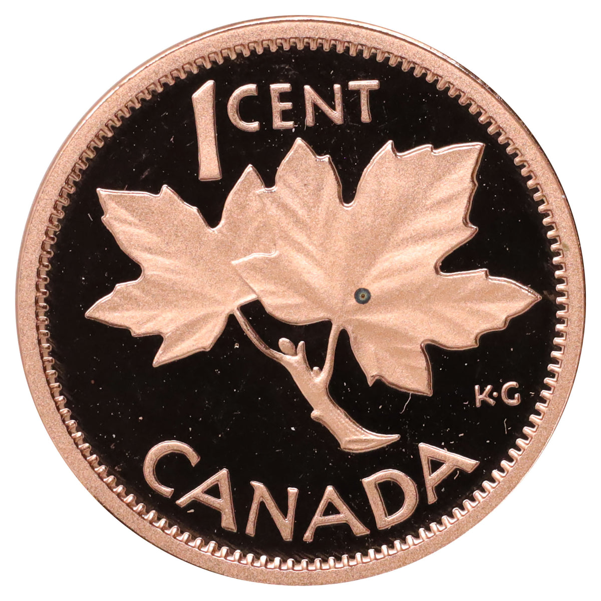 2003 Coronation (1953-2003) Canada 1-cent Proof (Scratched, marks, or impaired)