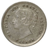 ERROR 1892 Obv. 2 Canada 5-cents Extra Fine (EF40) Lamination Error