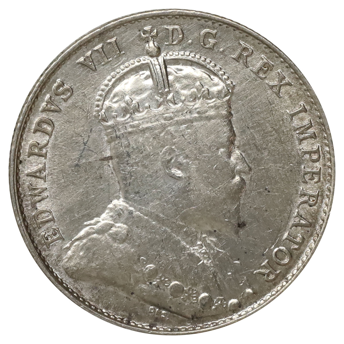 1903H Canada 10-cents Almost Uncirculated (AU50) Scratched, marks, or impaired