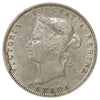 ERROR 1872H Canada 25-cents EF-AU (EF45) Broken Die on Obverse