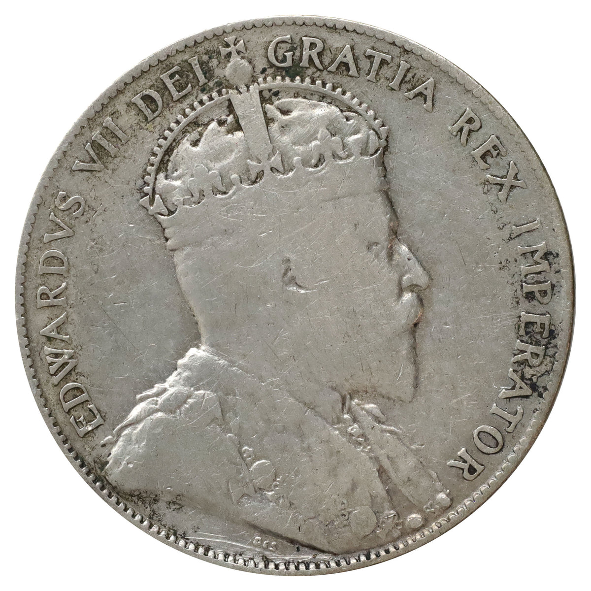 1907 Canada 50-cents Fine (F12) Scratched, marks, or impaired