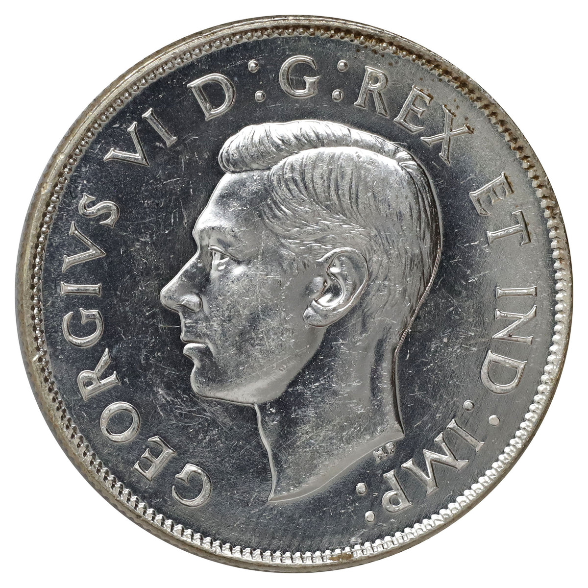 1946 Canada 50-cents UNC+ (MS62) Scratched, marks, or impaired
