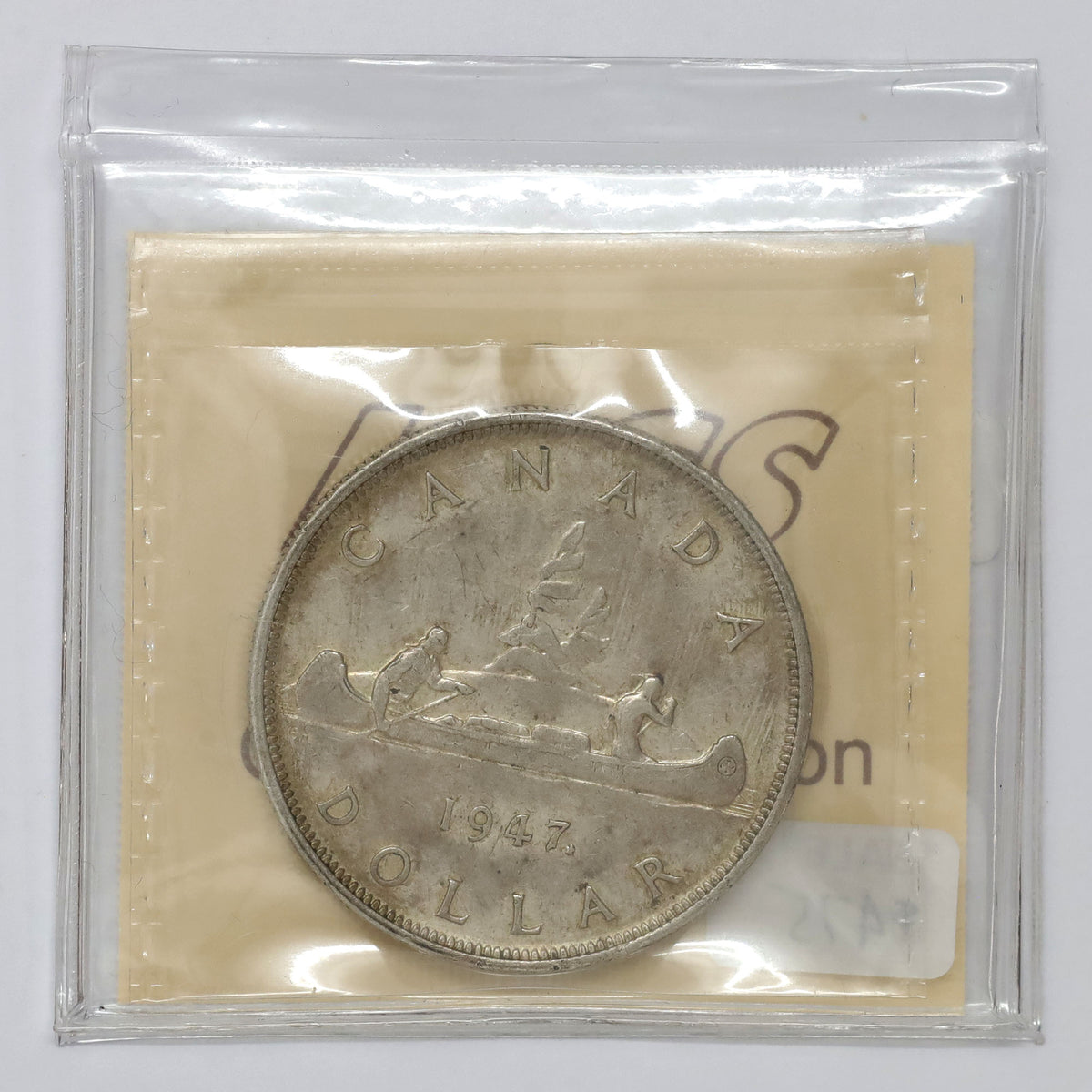 1947 Maple Leaf Canada Dollar ICCS Certified VF30 (lightly toned)