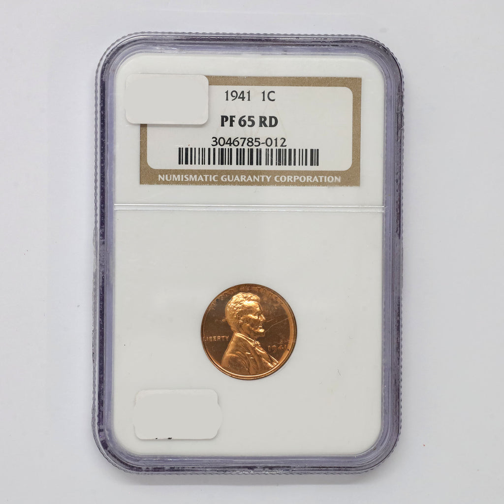 1941 USA Cent NGC Certified PF65 Red (DOD)