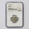 1961 USA Nickel NGC Certified PF67 (DOD)