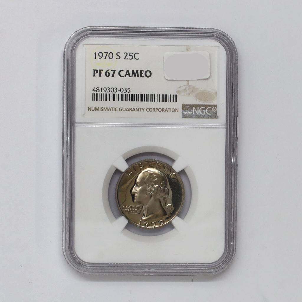 1970 S USA Quarter NGC Certified PF67 Cameo (DOD)