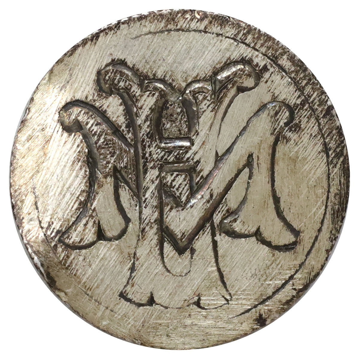 Canada Love Token on Victorian 10-Cent Coin: Initials "WA" or "MH"