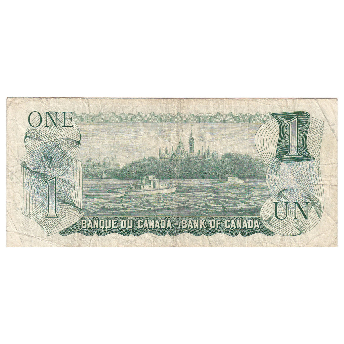 BC-46a-N1-iii 1973 Canada $1 Lawson-Bouey, 3-Digit RADAR FC0450540, Circulated (DOP)
