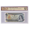 BC-46aA 1973 Canada $1 Lawson-Bouey, Two-Letter, Replacement, *FA BCS Certified CUNC62