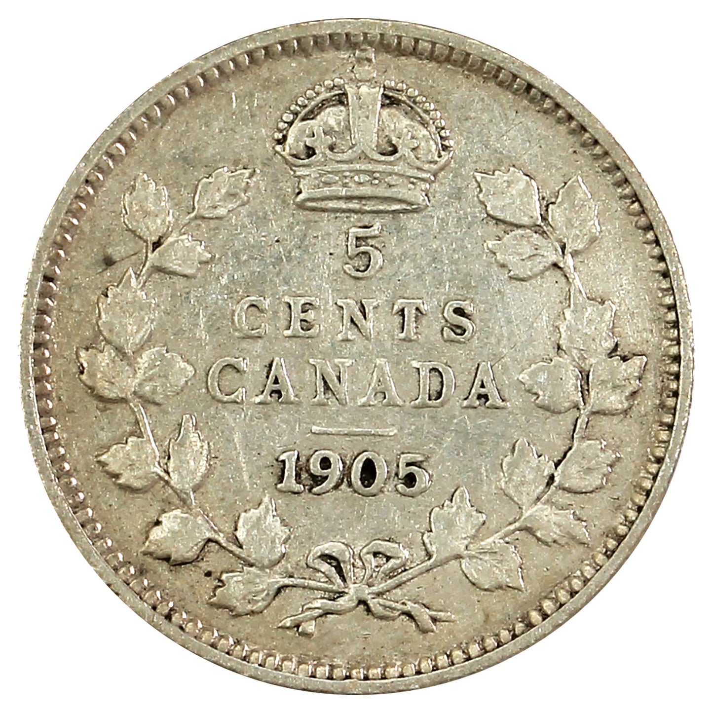 1905 Canada 5-cents Very Fine (VF20) Scratched, marks, or impaired