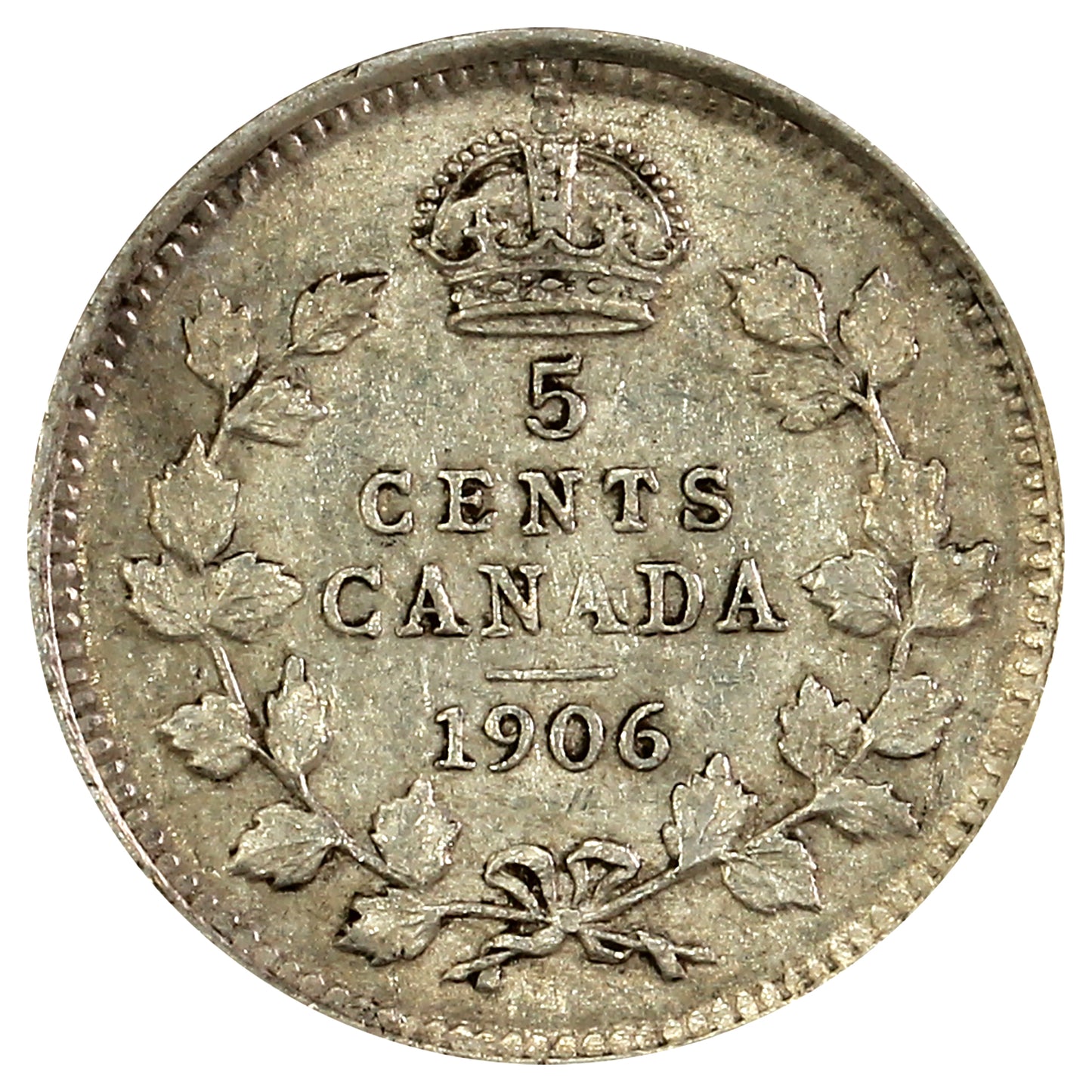 1906 Canada 5-cents Extra Fine (EF40) Scratched, marks, or impaired