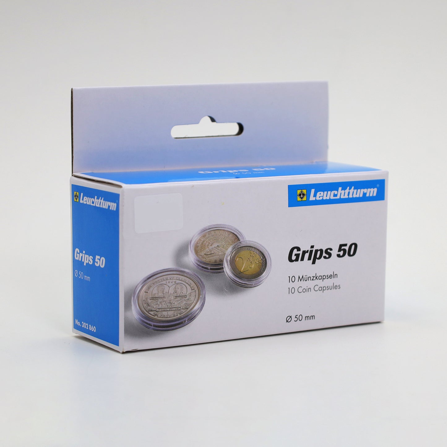 10x Round Plastic Coin Capsules (50mm) for Large Size Coins