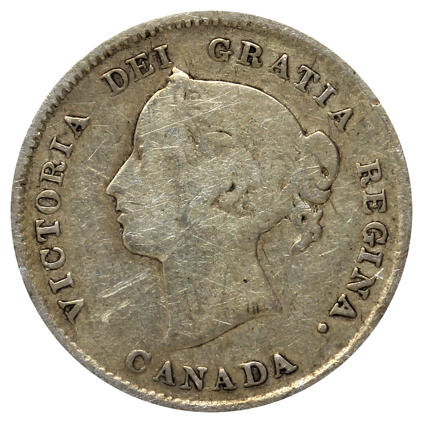 1888 Canada 5-cents G-VG (G6) Scratched, marks, or impaired