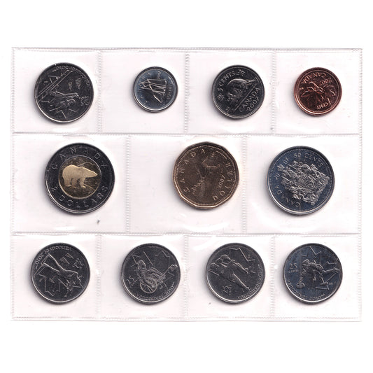 2007 Olympic Proof-Like Set Issued by the RCM (pliofilm only) Lightly toned