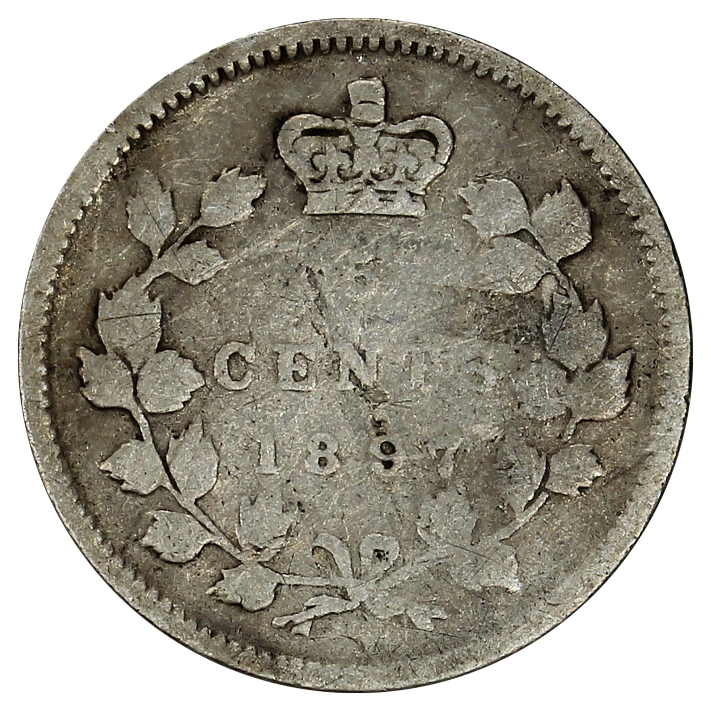 1897 Canada 5-cents Good (G4) Scratched, marks, or impaired