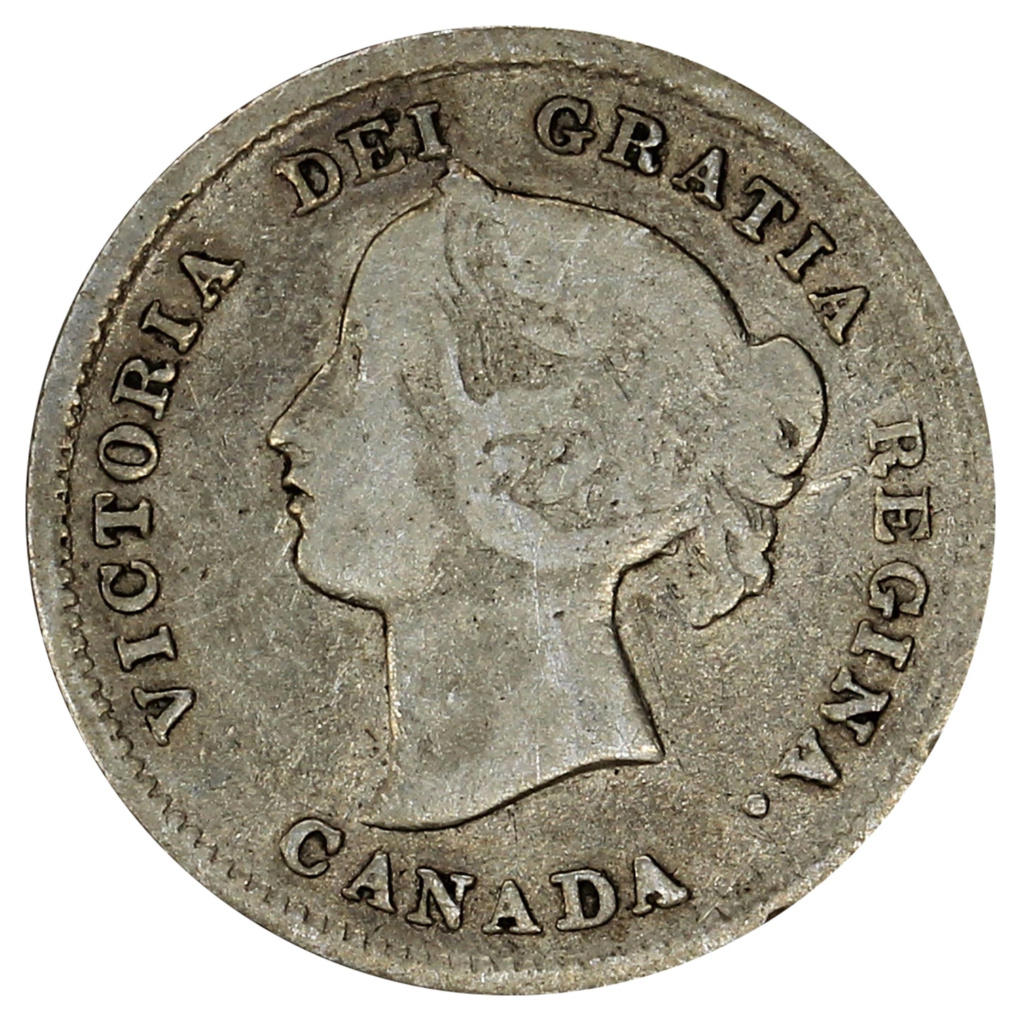 1899 Canada 5-cents Fine (F12) Scratched, marks, or impaired