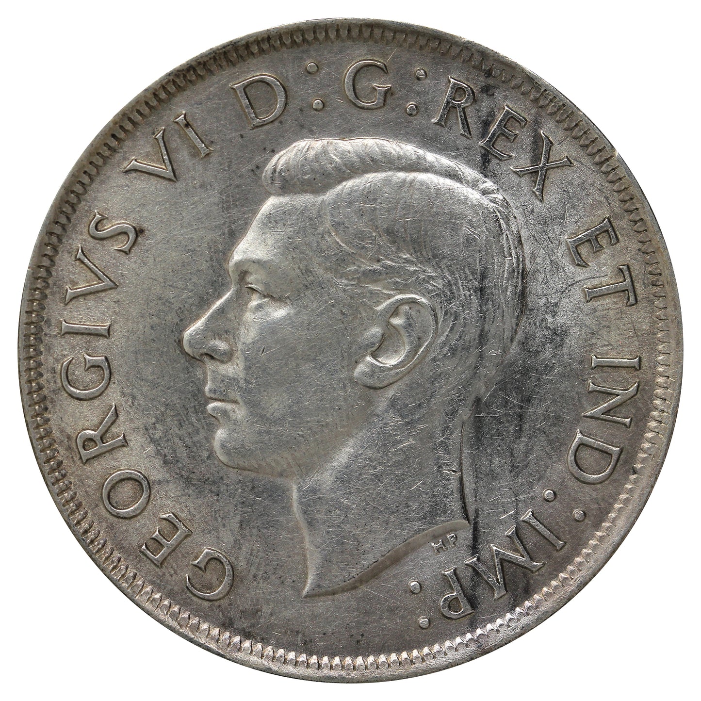 1937 Canada Dollar EF-AU (EF45) Scratched, marks, or impaired