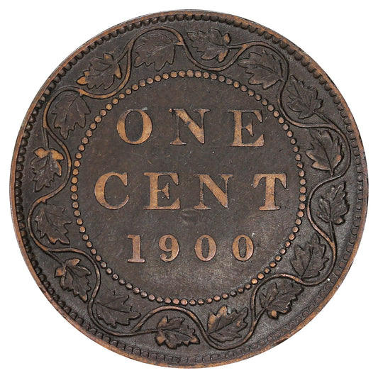1900 Canada 1-cent Very Fine (VF20) Scratched, marks, or impaired