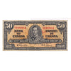 BC-26b 1937 Canada $50 Note Gordon-Towers B/H, F-VF (F15) Tears, writing, or impaired