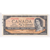 1954 Canada $50 Note Extra Fine (EF40) Tear, Writing or impaired