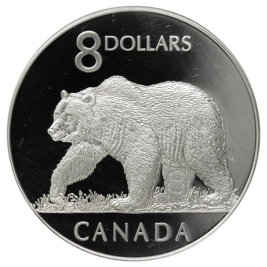 2004 Canada The Great Grizzly Bear $8 Proof Silver Coin from Set (No Tax) Coin Only